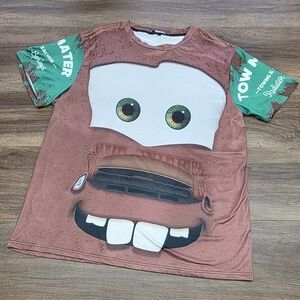 Disney Pixar Cars Tow Mater Cosplay 3D Character Costume T-shirt SIZE: XL